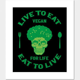 Vegan for life Posters and Art